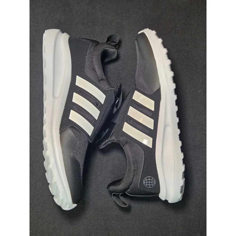 Adidas Tensaur Run 2.0 Kids Slip On Sneakers Black White GW4060 Size‎ 3.5Y
